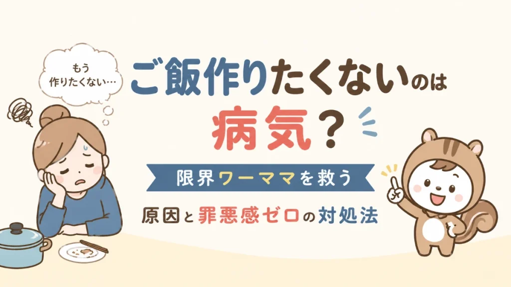 ご飯作りたくないのは病気？